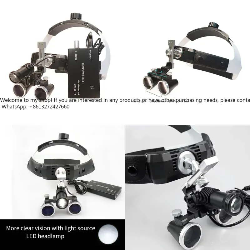 Led Medical Headlight - Lupa Binocular de Ampliação 3.5X/2.5X com