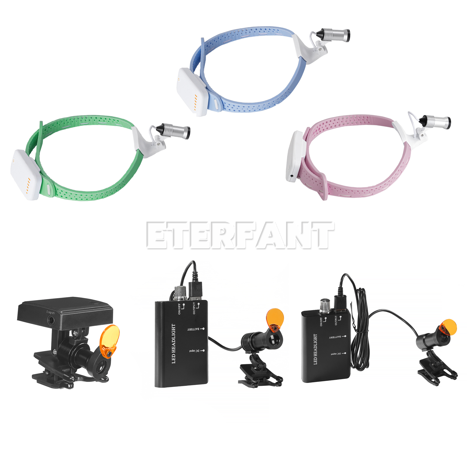 Led Medical Headlight - Lanterna de Cabeça Leve para Odontologia,
