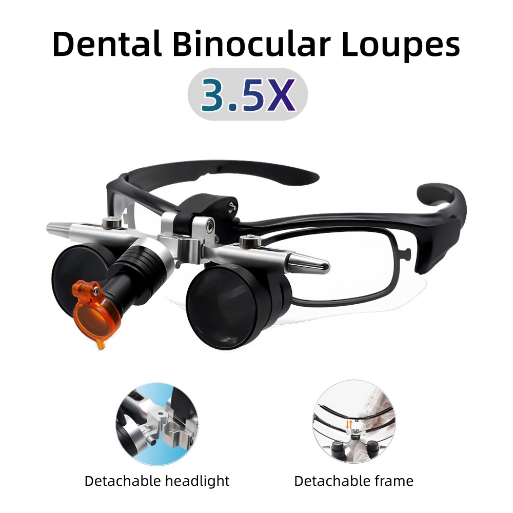Led Medical Headlight - Lupas binoculares dentárias 3.5x lupa médica