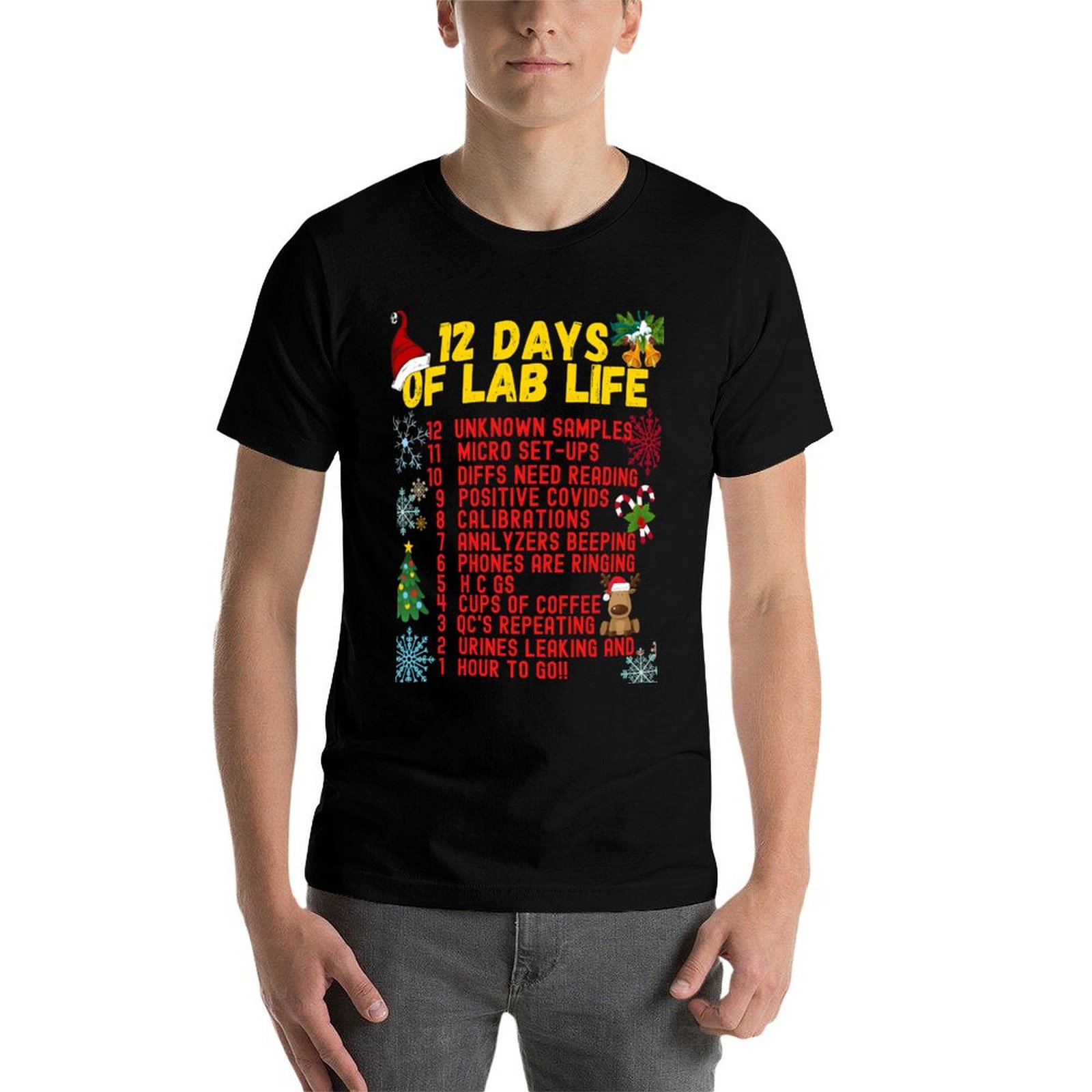 Camiseta 12 DAYS OF LAB LIFE C - Medical Lab Day avaliação e preço
