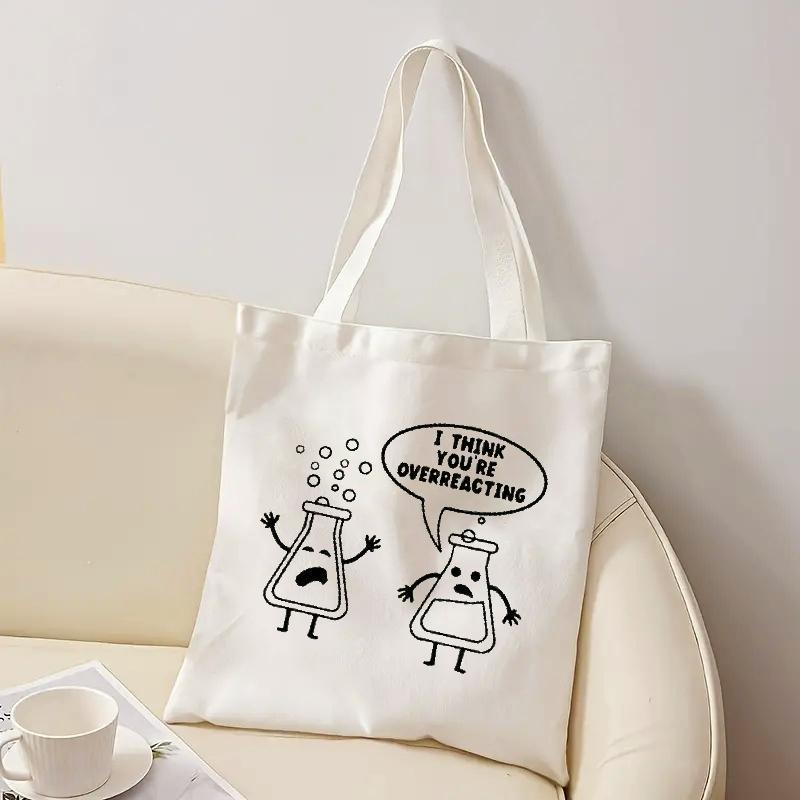 Bolsa de lona branca com desen - Medical Lab Day avaliação e preço