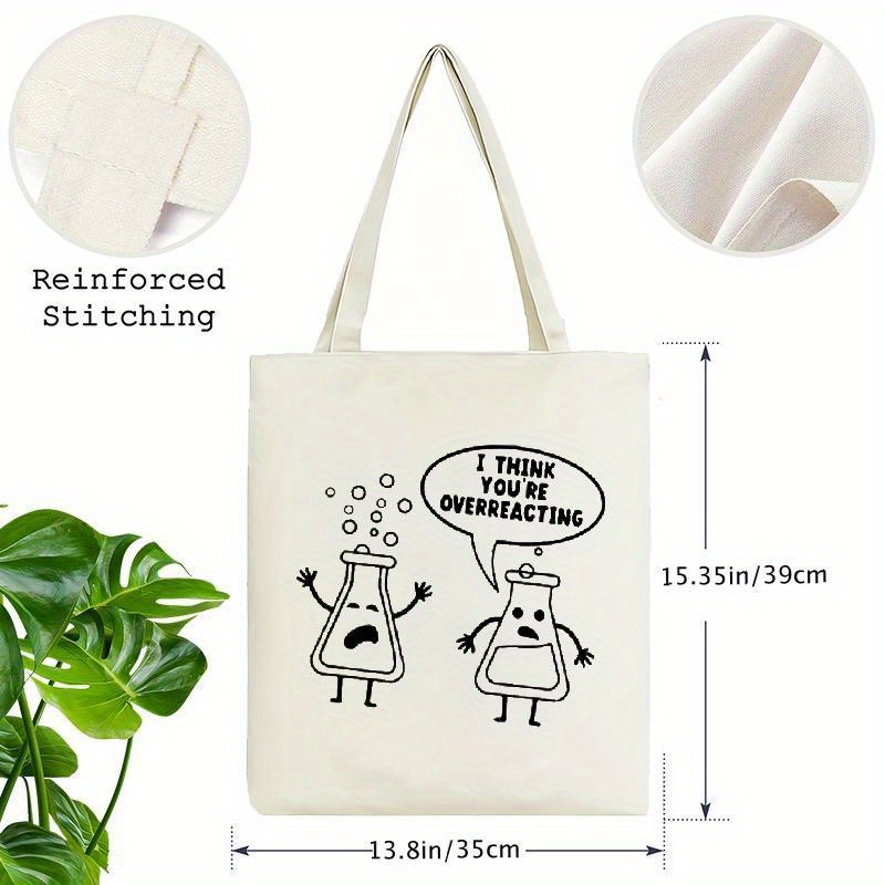 Bolsa de lona branca com desen - Medical Lab Day avaliação e preço