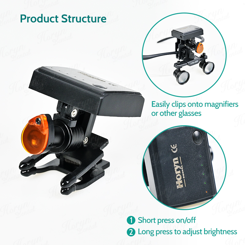 Farol led sem fio dental 5w co - Led Medical Headlight avaliação e preço