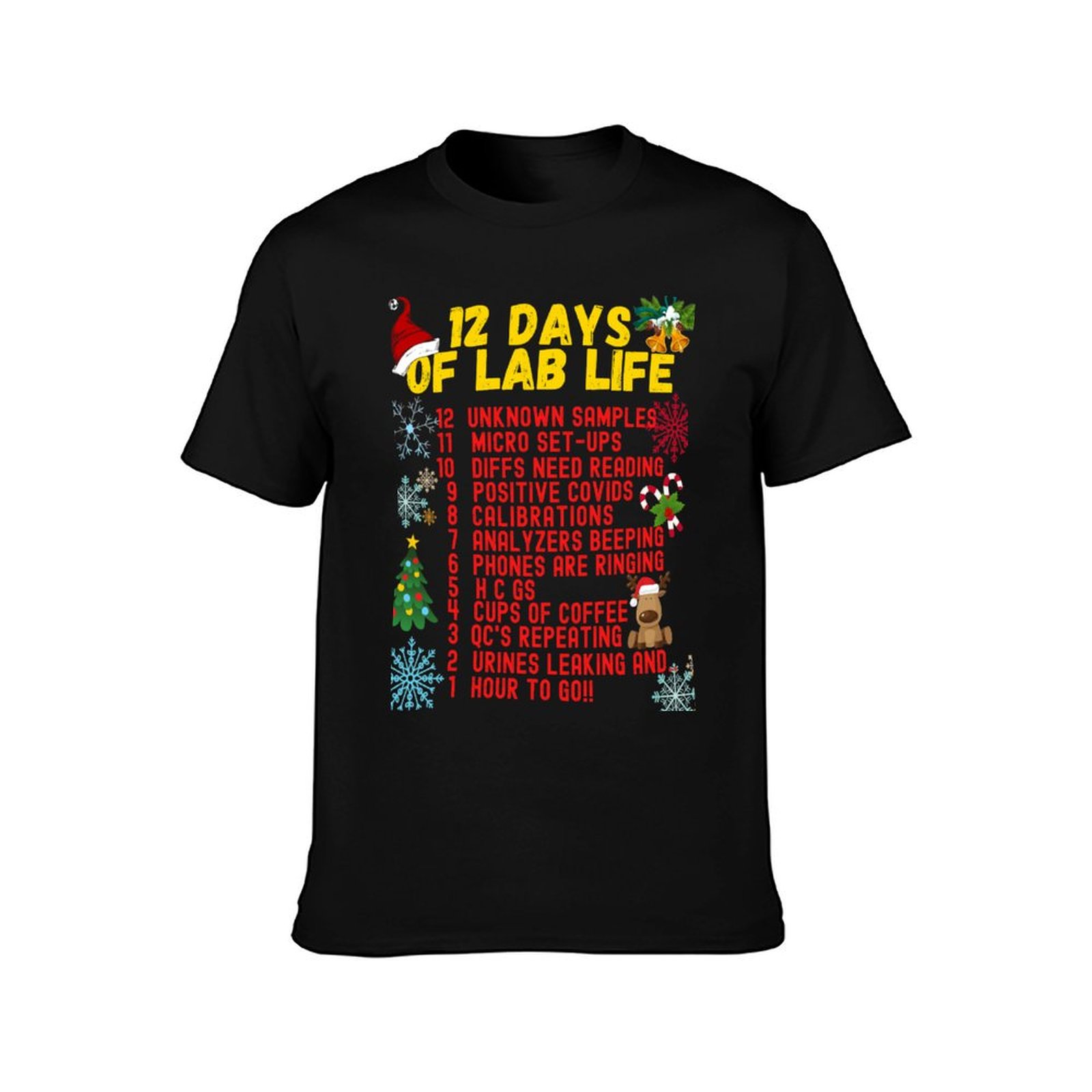 Camiseta 12 DAYS OF LAB LIFE C - Medical Lab Day avaliação e preço