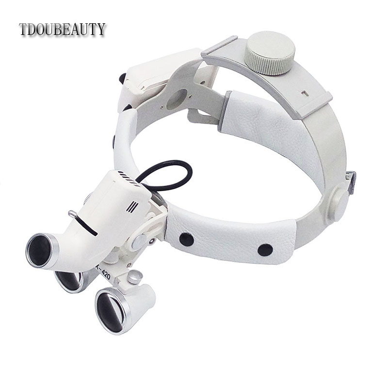 TDOUBEATUY 5W Lupa de farol mé - Led Medical Headlight avaliação e preço