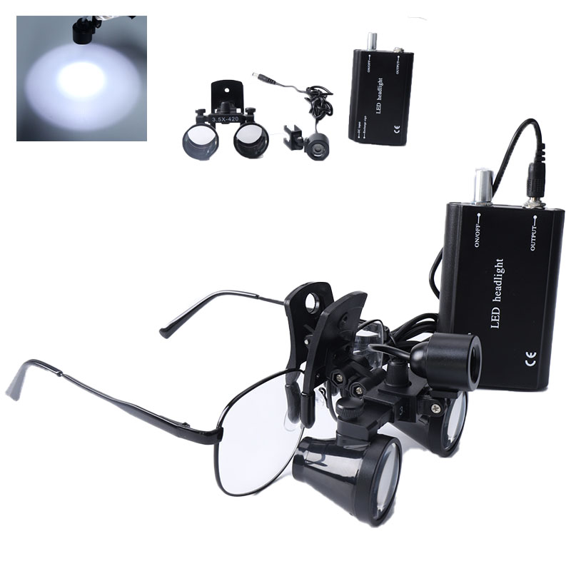 2.5x/3.5x lupas dentárias clip - Led Medical Headlight avaliação e preço